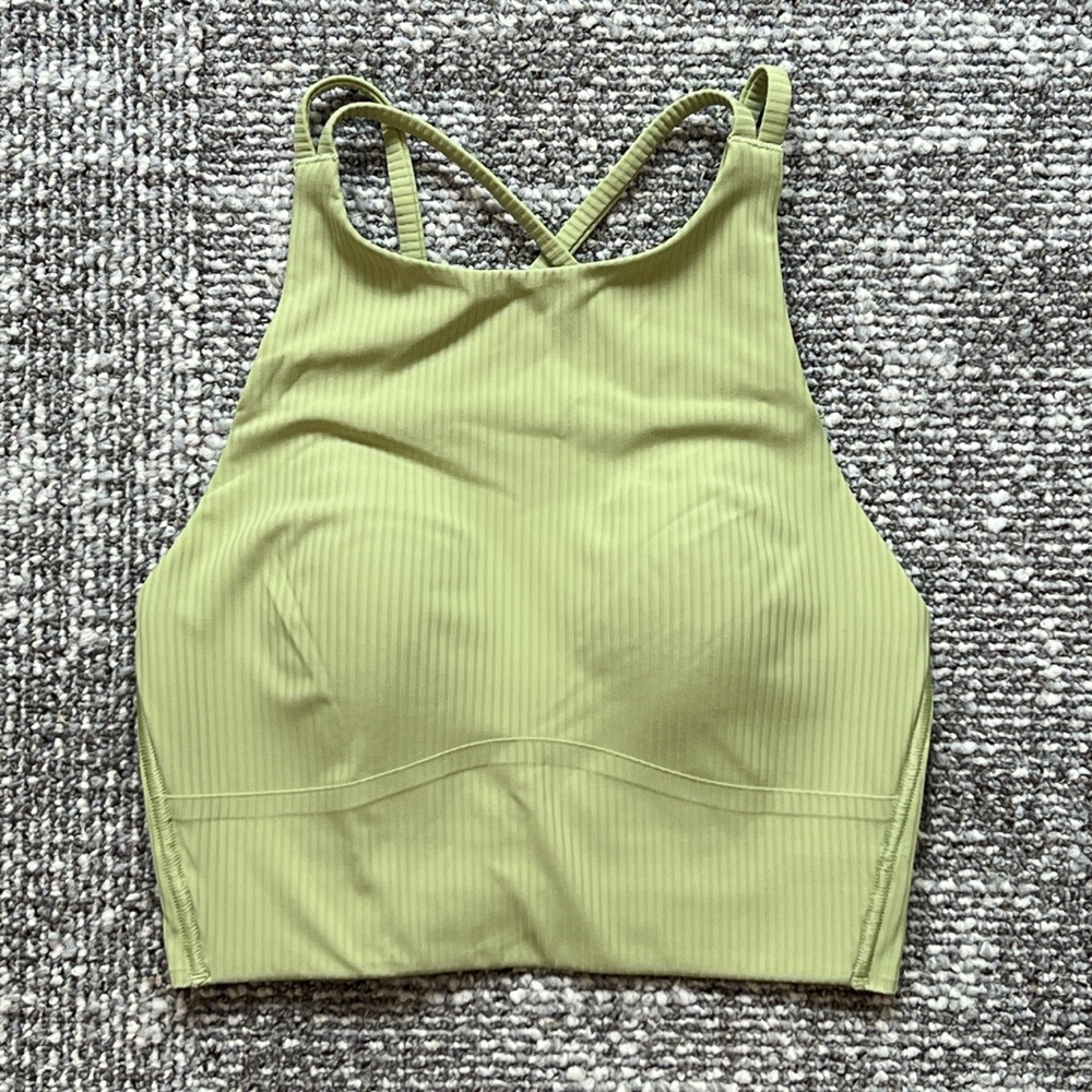 lululemon athletica Like A Cloud Ribbed High-Neck Sports Bra